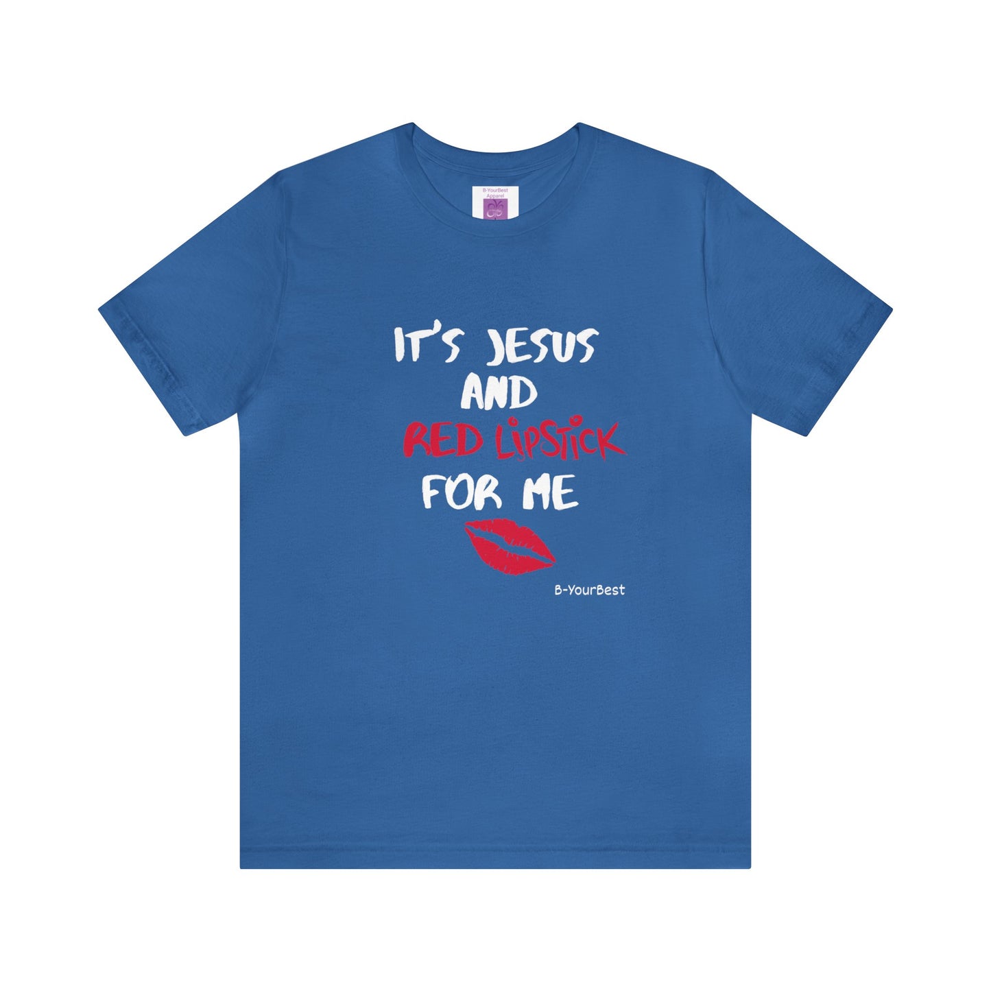 Jesus & Red Lipstick (WHITE & RED LTRS) Tee