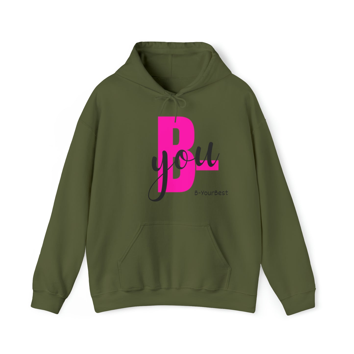 B-You Hoodie (Blk & Pink Ltrs)