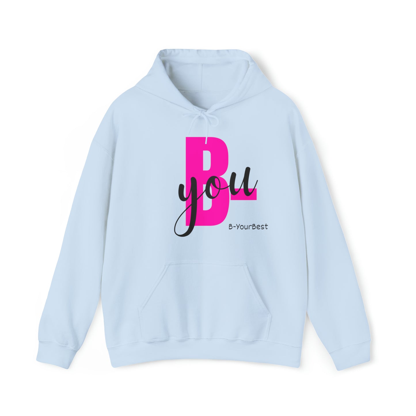 B-You Hoodie (Blk & Pink Ltrs)