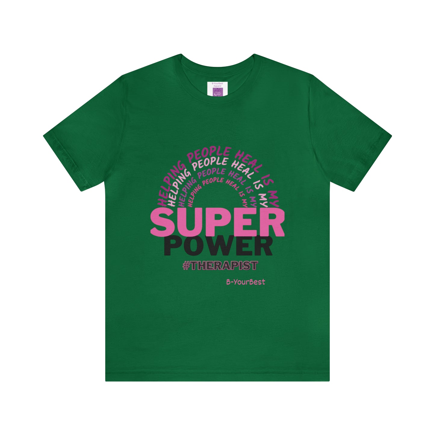 Super Power - (PINK & BLK LTRS) Tee