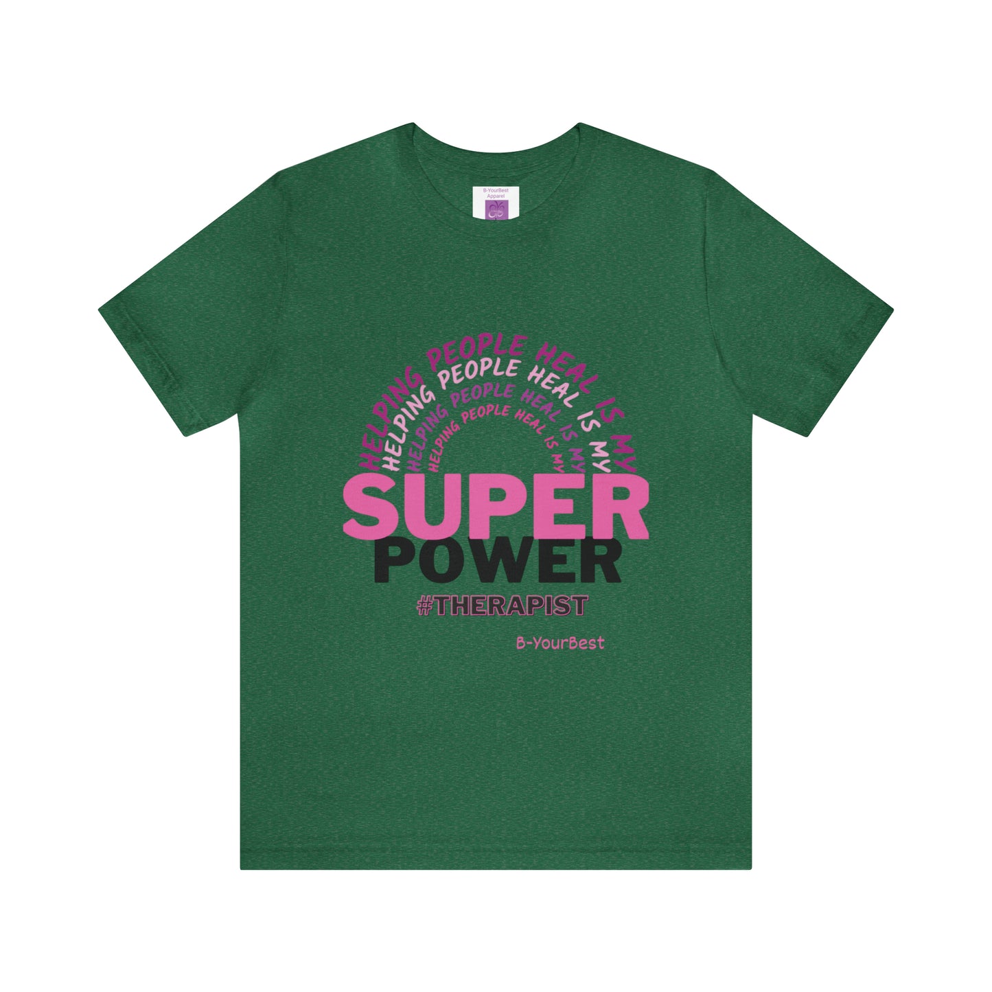 Super Power - (PINK & BLK LTRS) Tee