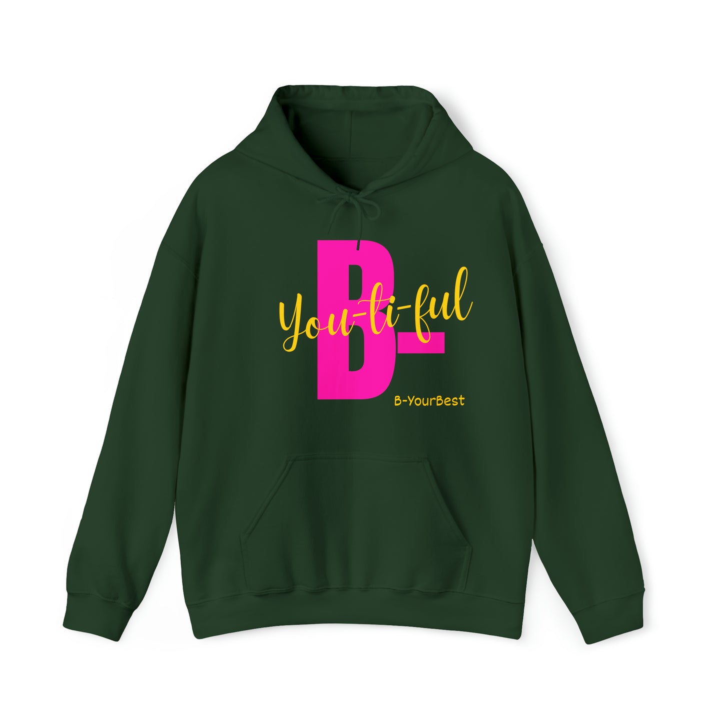 B-Youtiful Hoodie (Pink & Yellow Ltrs)