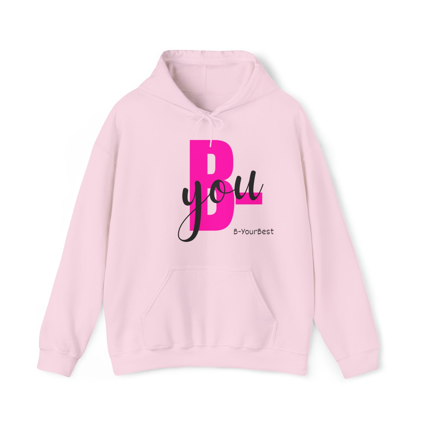 B-You Hoodie (Blk & Pink Ltrs)
