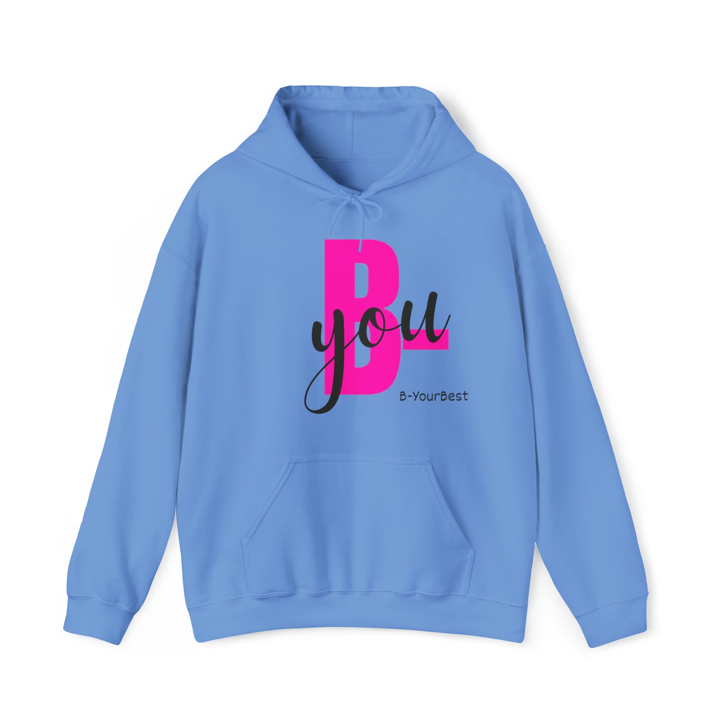 B-You Hoodie (Blk & Pink Ltrs)