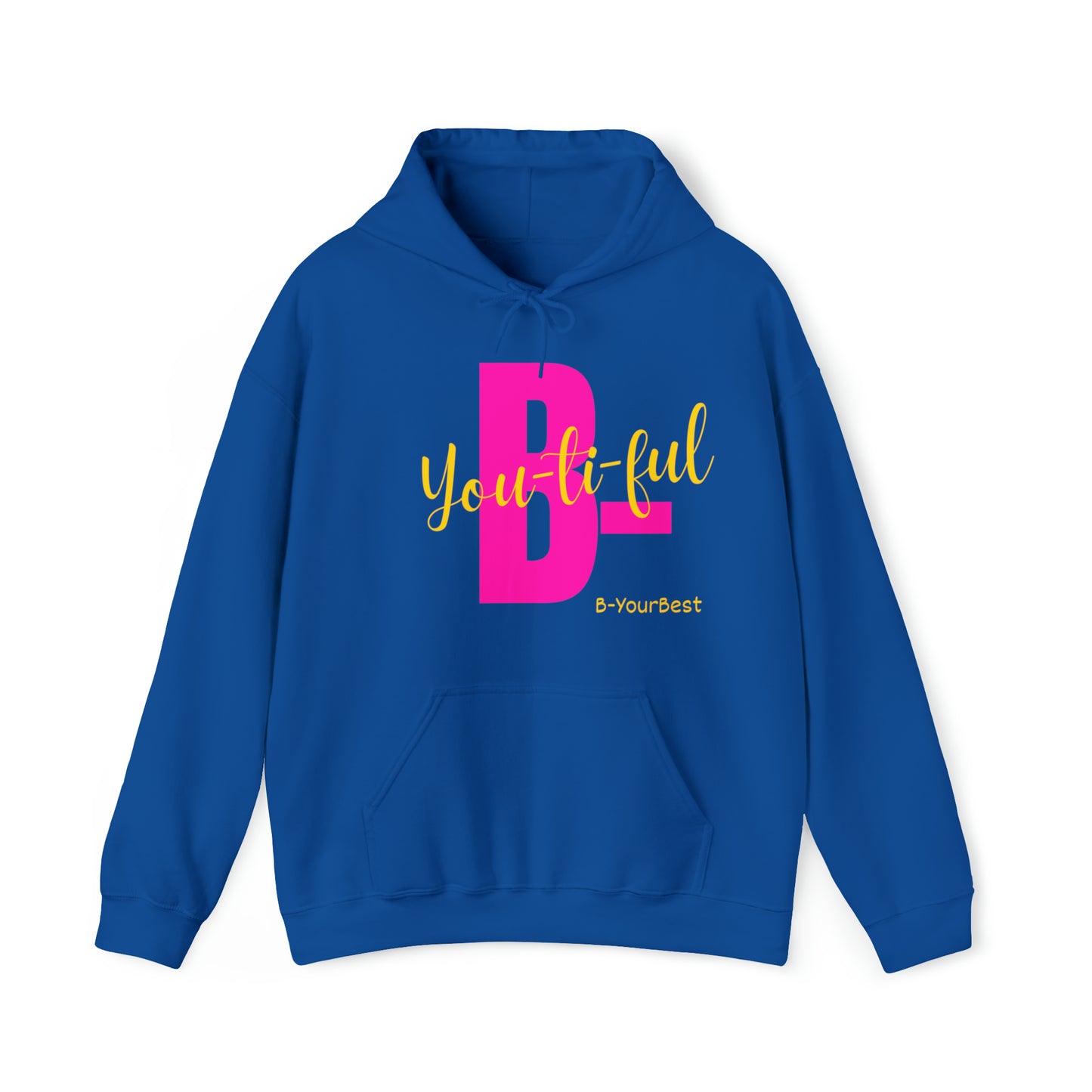 B-Youtiful Hoodie (Pink & Yellow Ltrs)