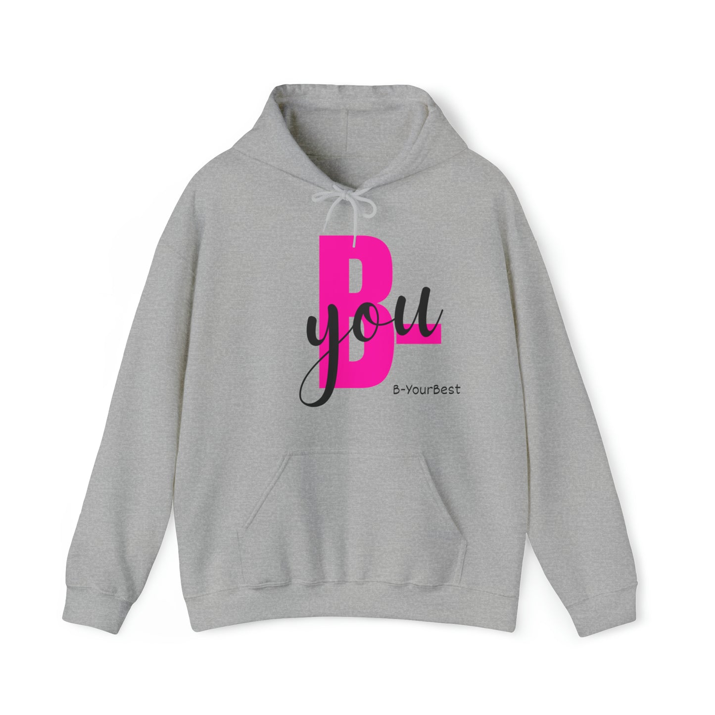 B-You Hoodie (Blk & Pink Ltrs)