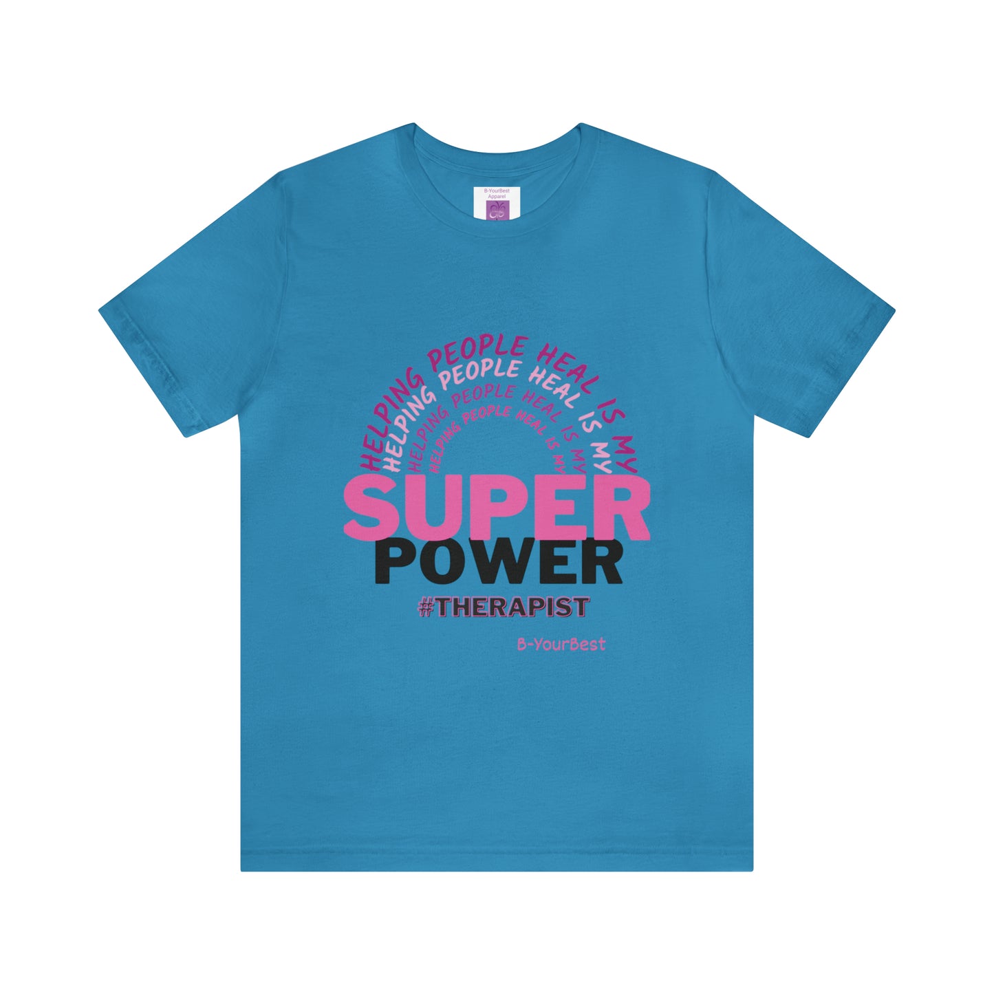 Super Power - (PINK & BLK LTRS) Tee