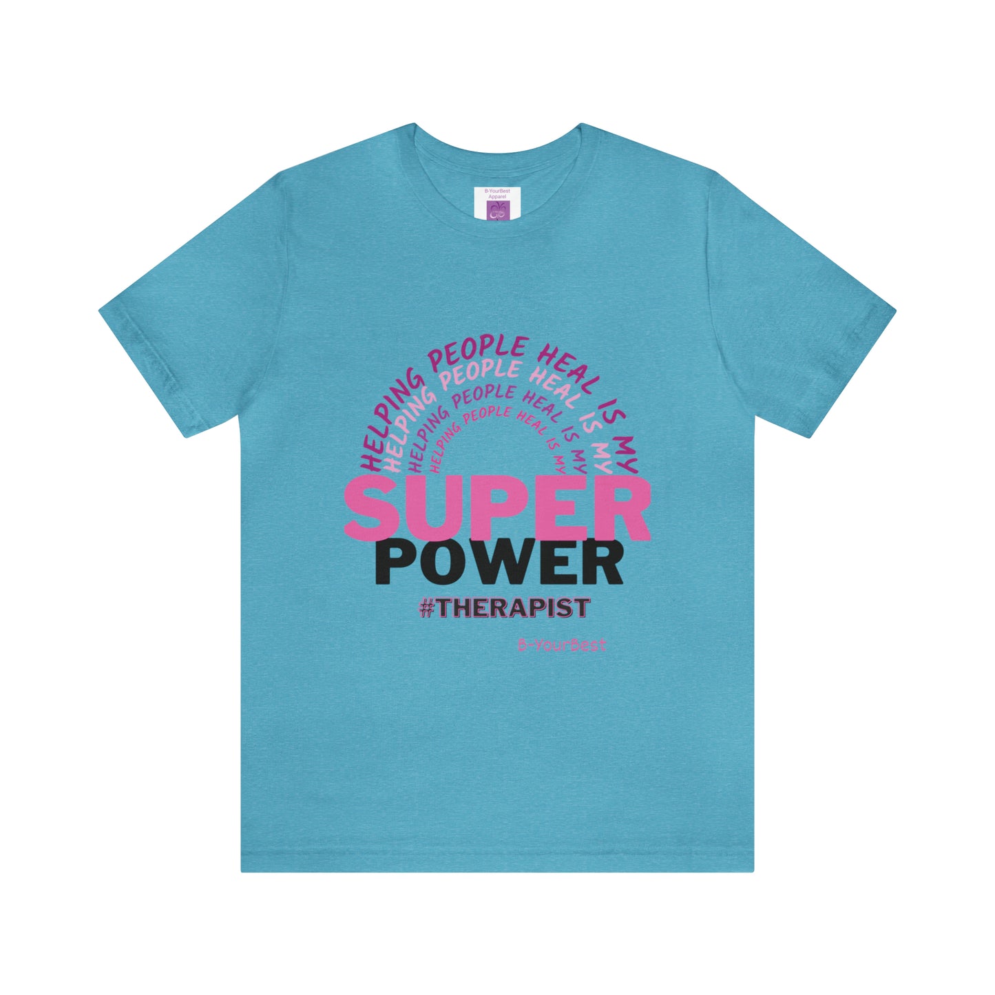 Super Power - (PINK & BLK LTRS) Tee