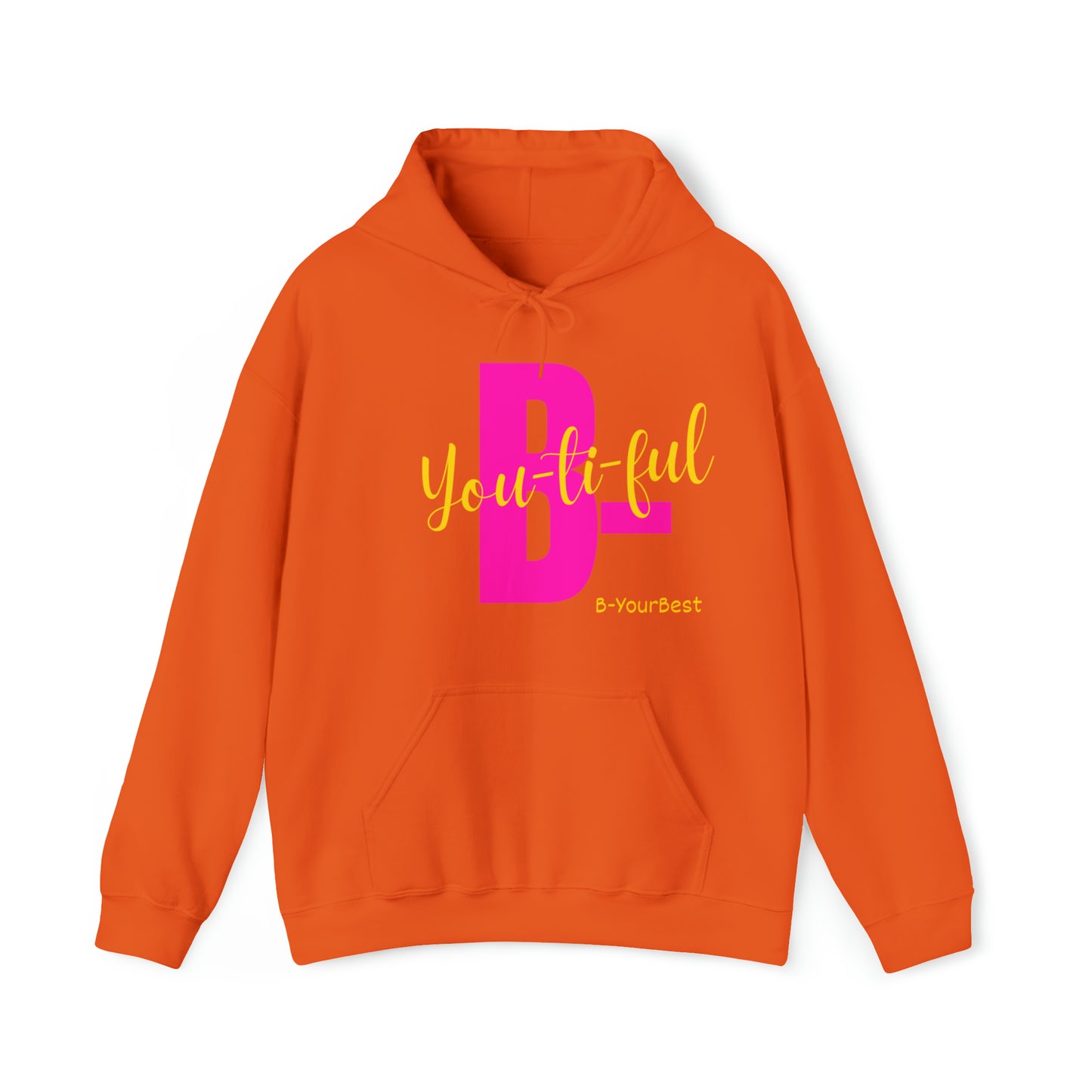 B-Youtiful Hoodie (Pink & Yellow Ltrs)