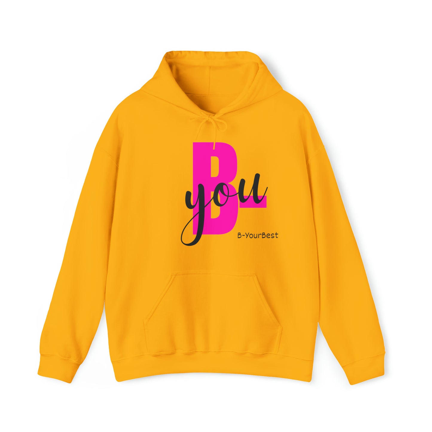 B-You Hoodie (Blk & Pink Ltrs)