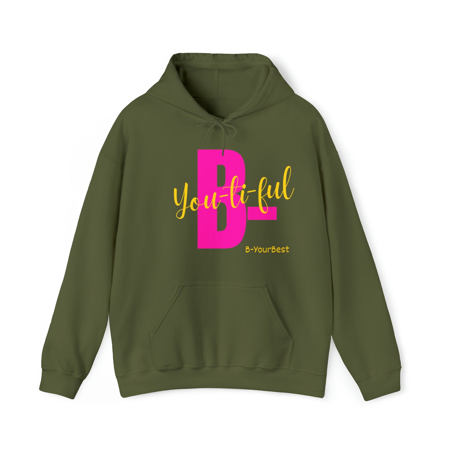 B-Youtiful Hoodie (Pink & Yellow Ltrs)