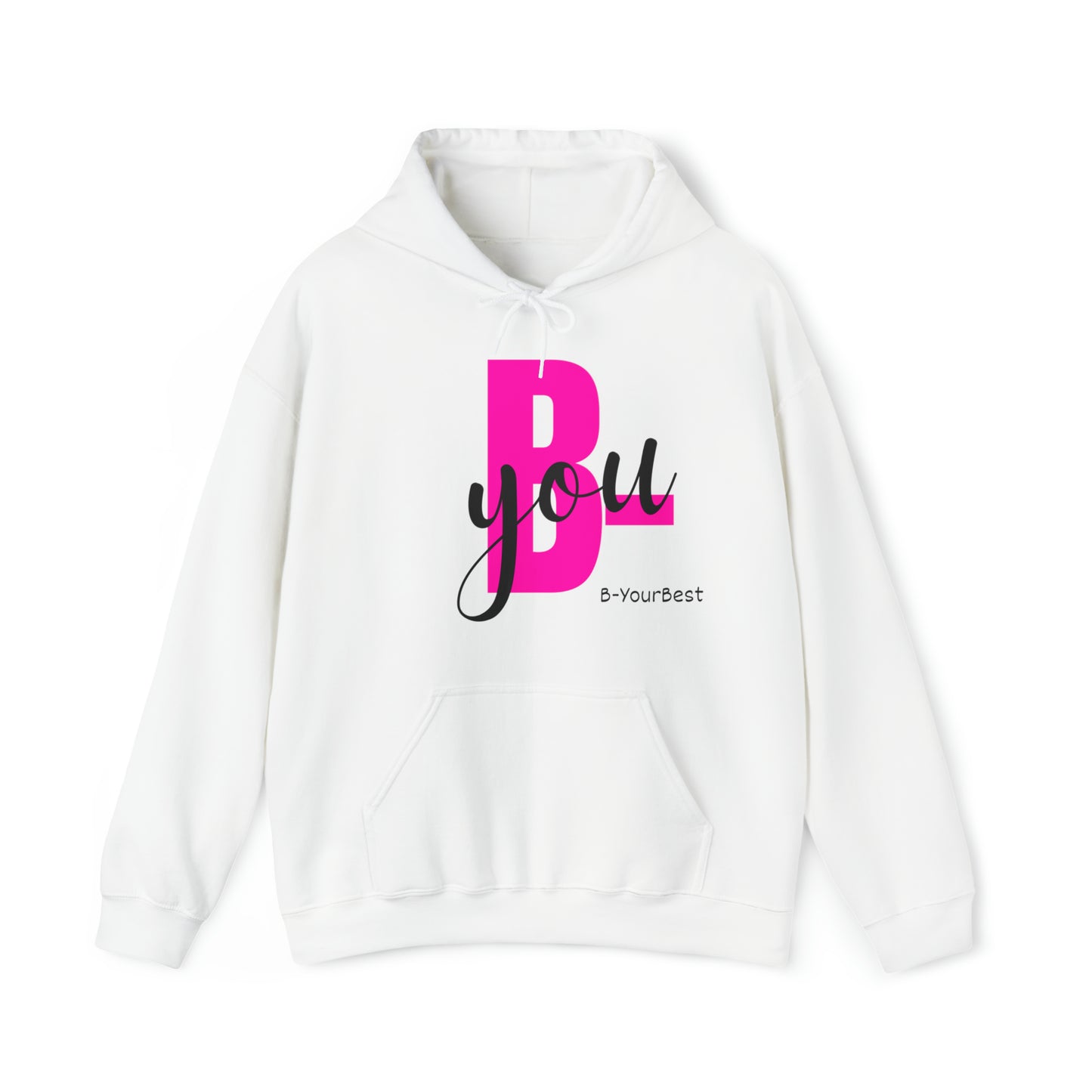 B-You Hoodie (Blk & Pink Ltrs)