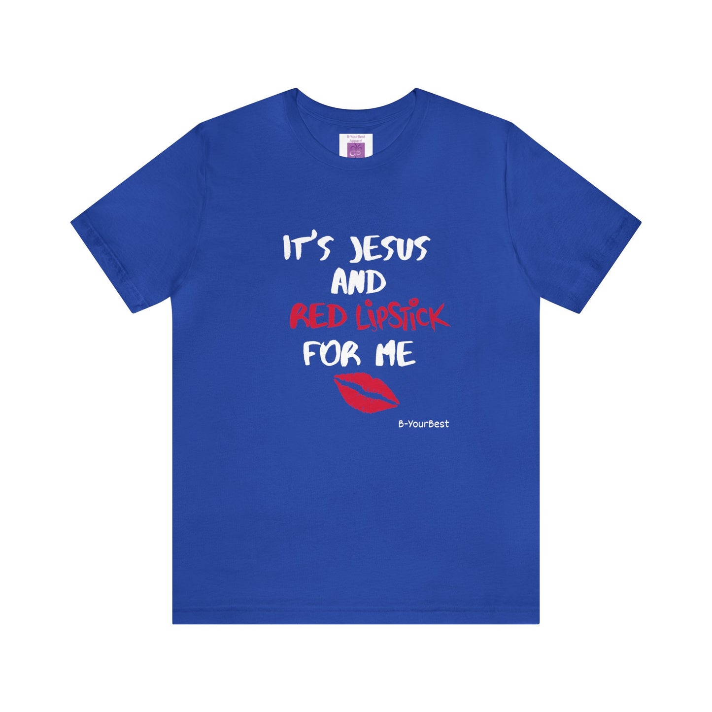 Jesus & Red Lipstick (WHITE & RED LTRS) Tee