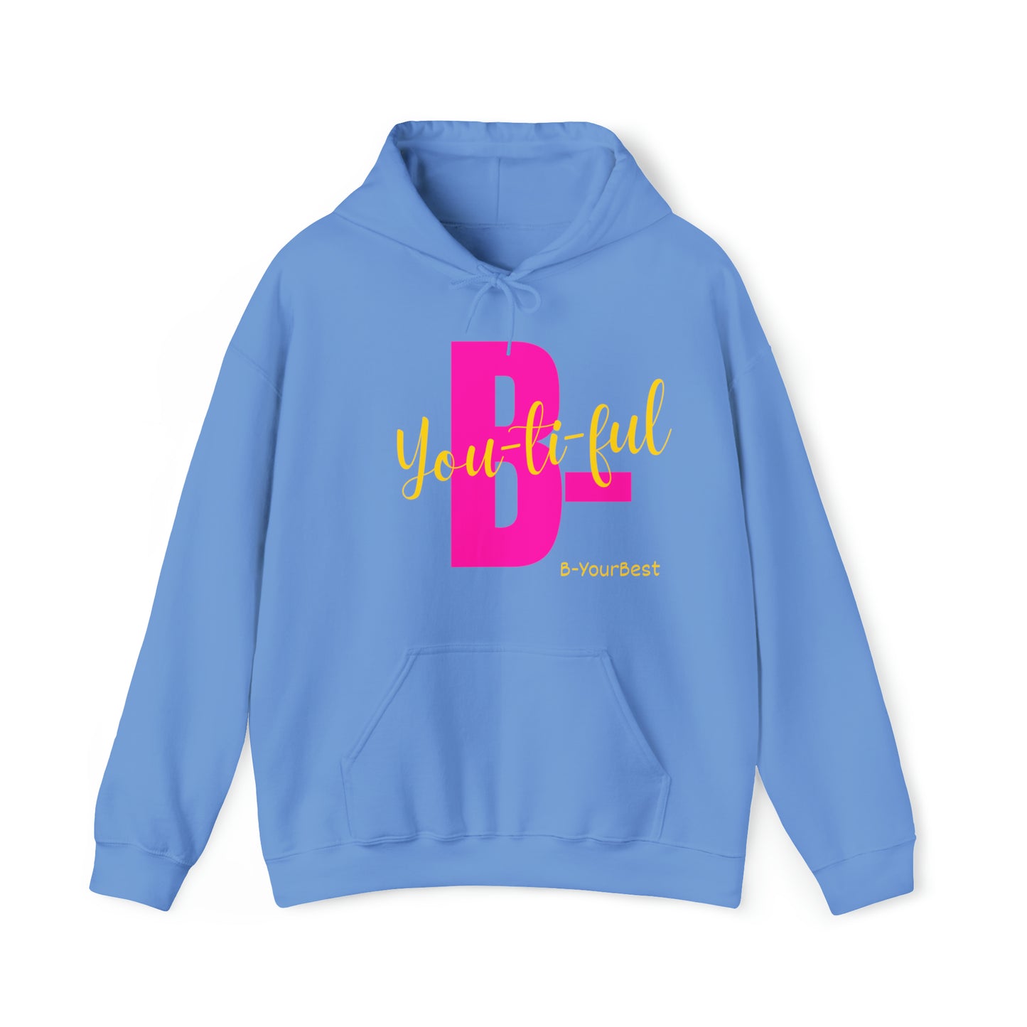 B-Youtiful Hoodie (Pink & Yellow Ltrs)