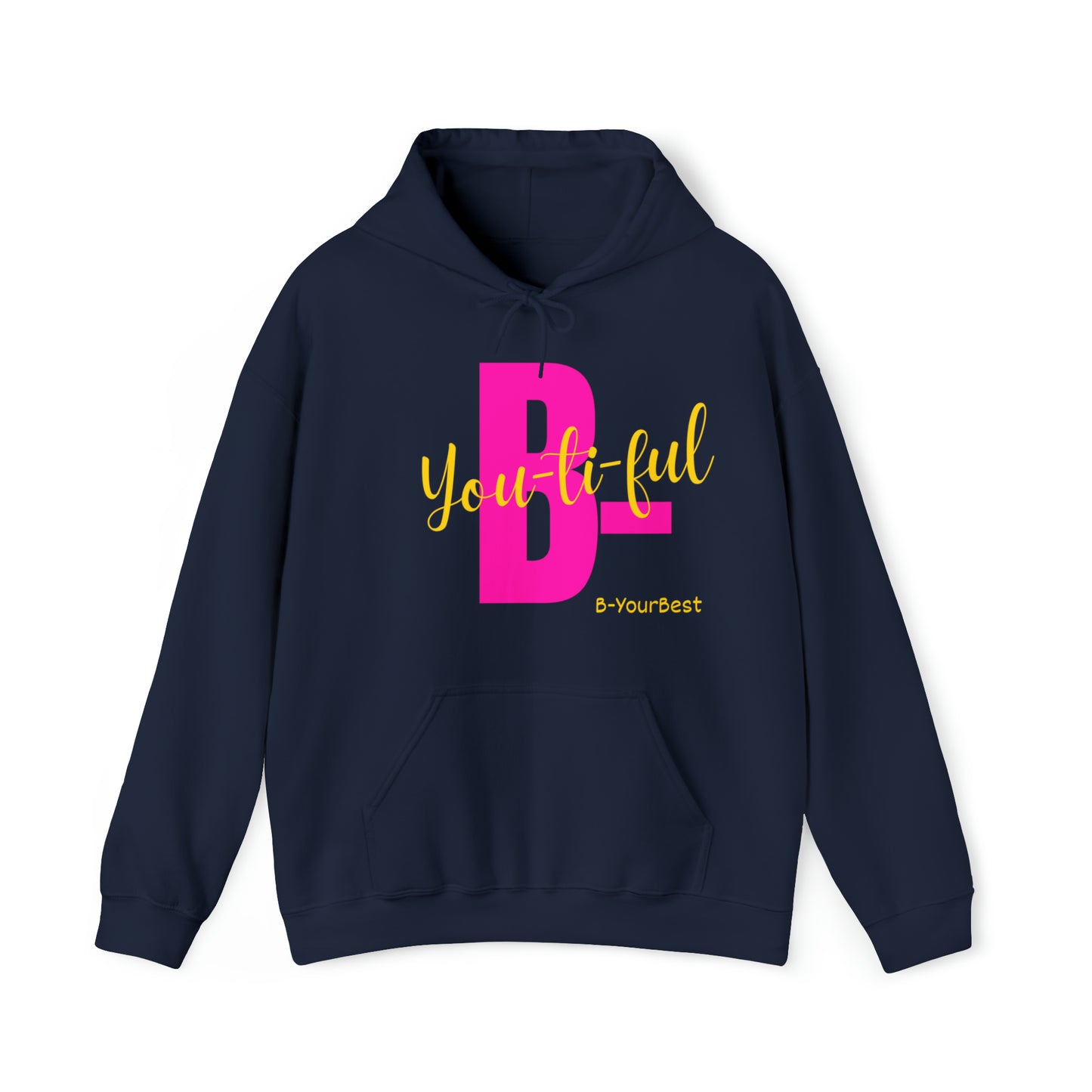 B-Youtiful Hoodie (Pink & Yellow Ltrs)