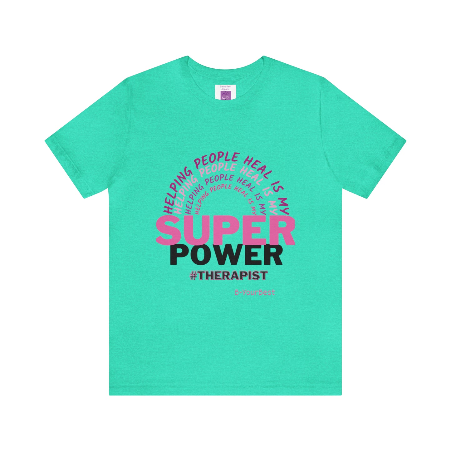 Super Power - (PINK & BLK LTRS) Tee