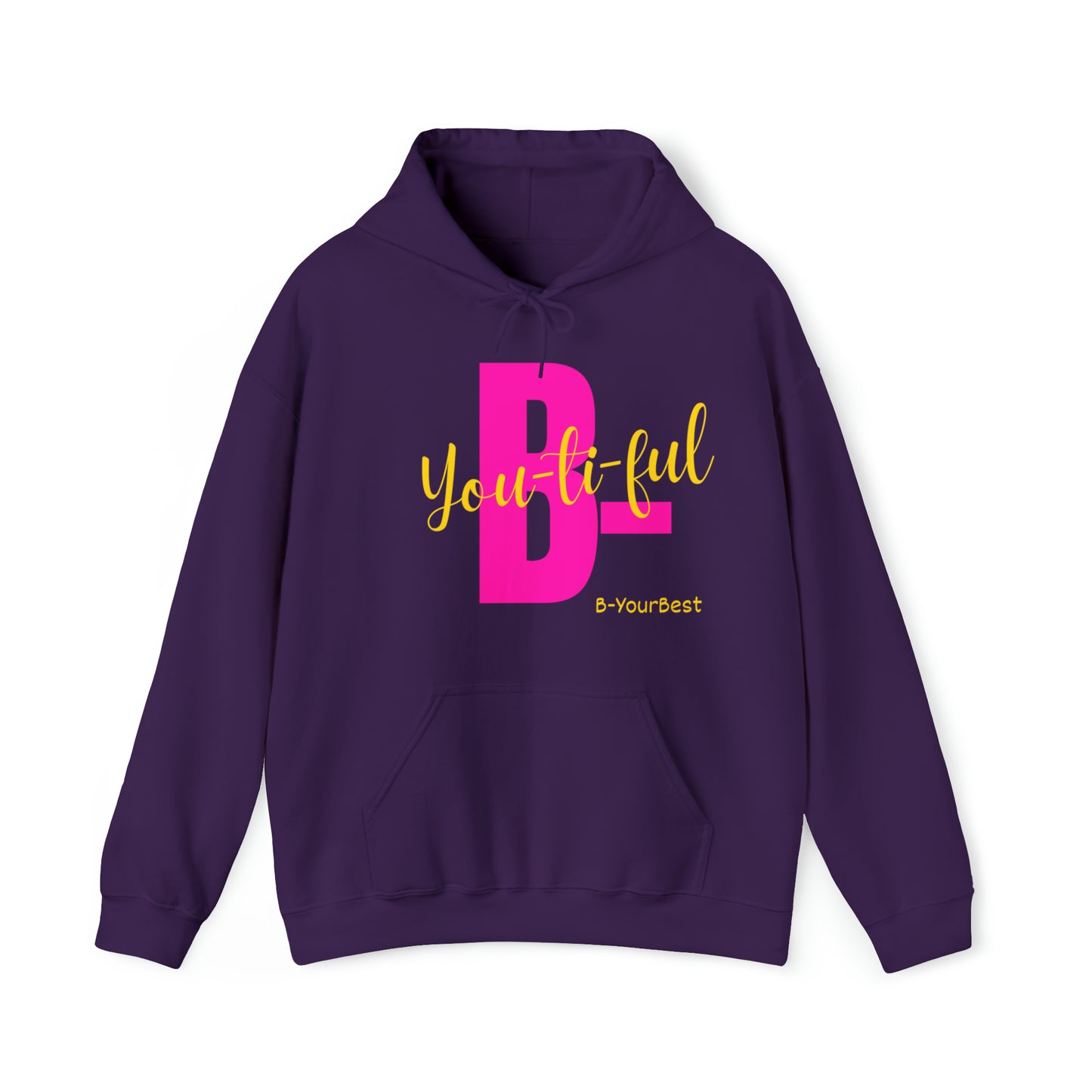 B-Youtiful Hoodie (Pink & Yellow Ltrs)