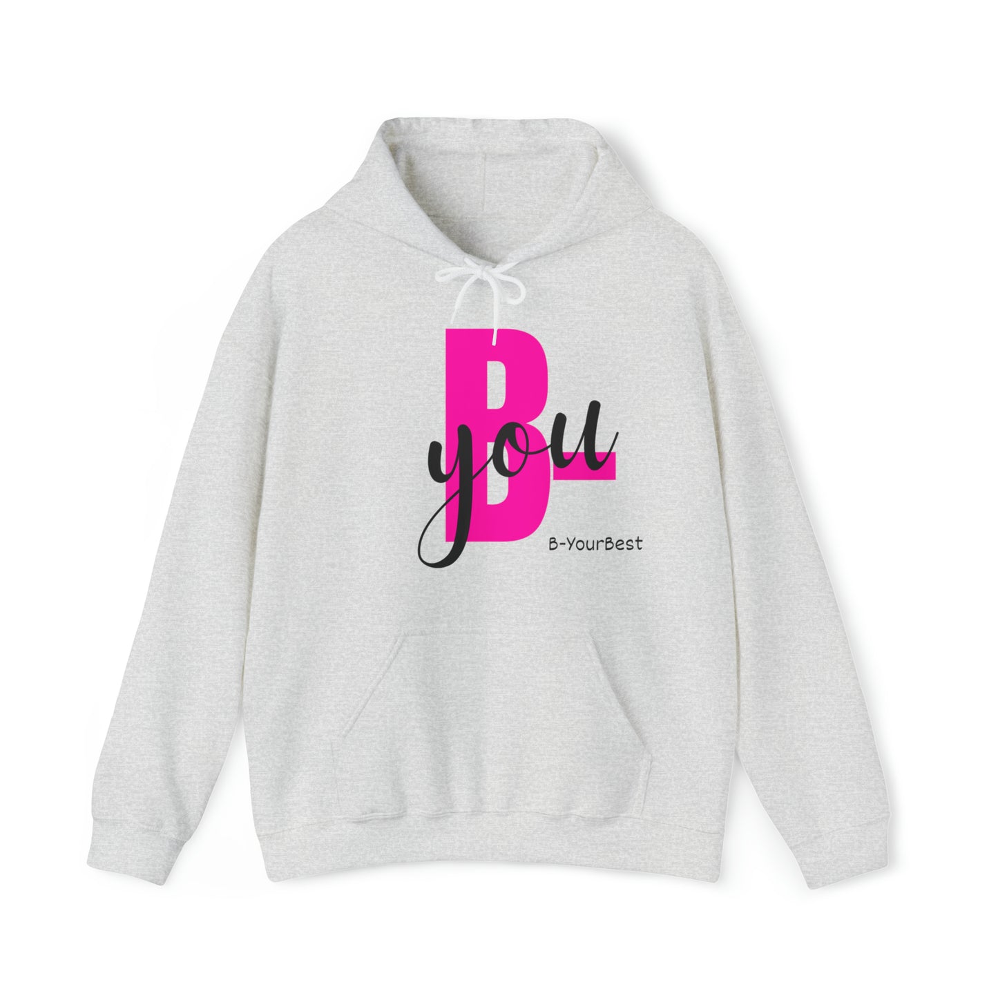 B-You Hoodie (Blk & Pink Ltrs)