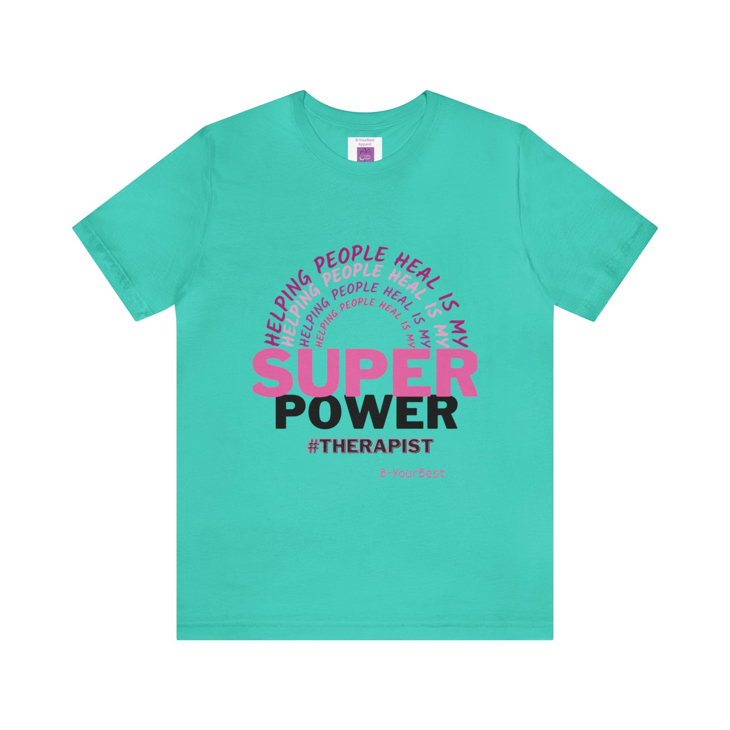 Super Power - (PINK & BLK LTRS) Tee
