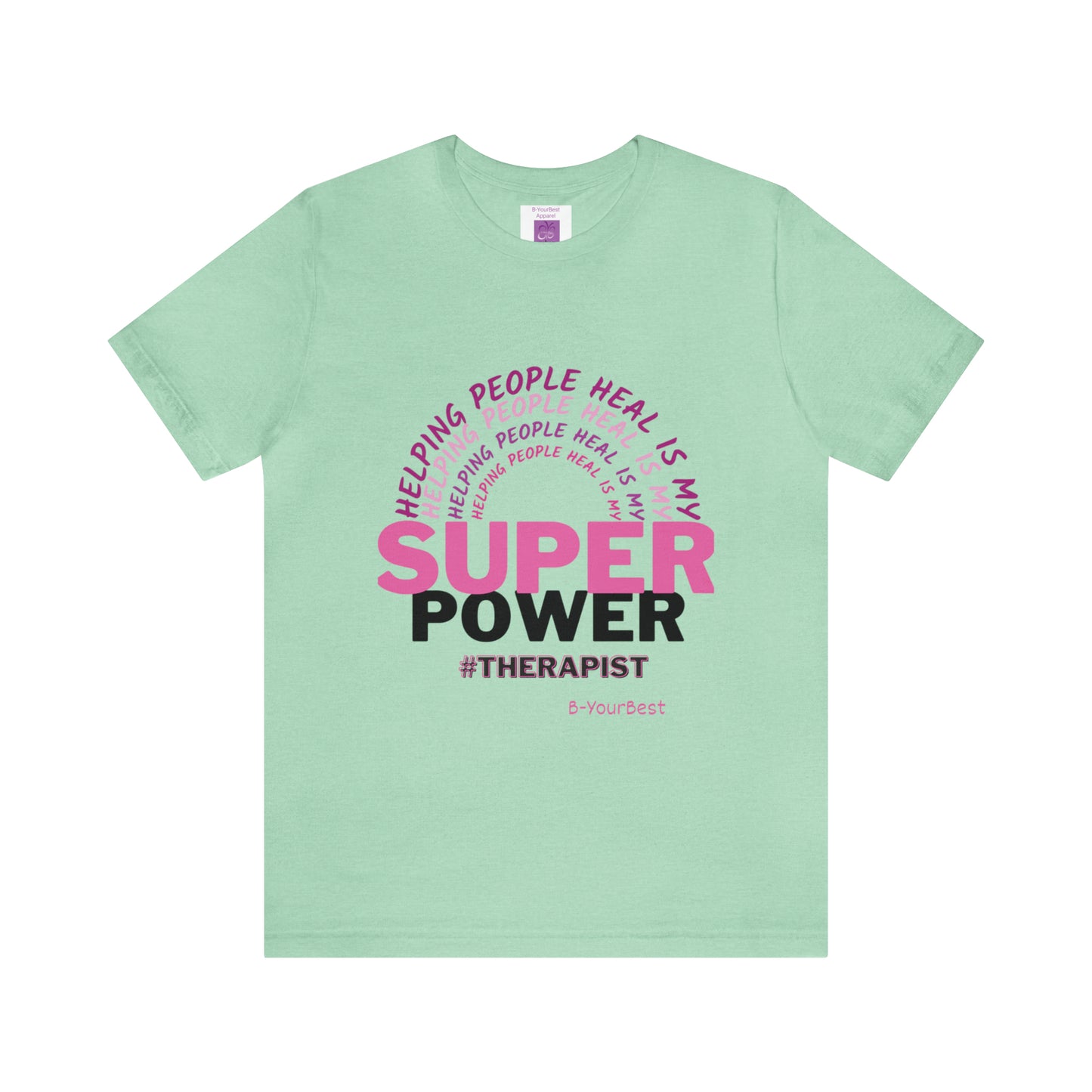 Super Power - (PINK & BLK LTRS) Tee