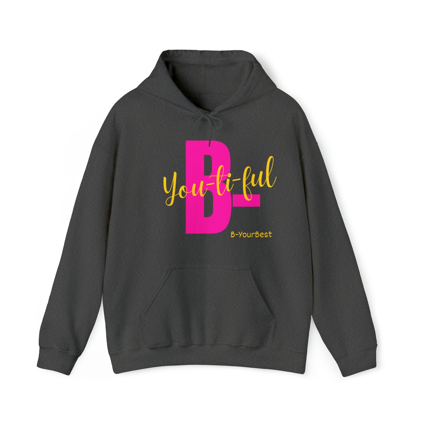 B-Youtiful Hoodie (Pink & Yellow Ltrs)