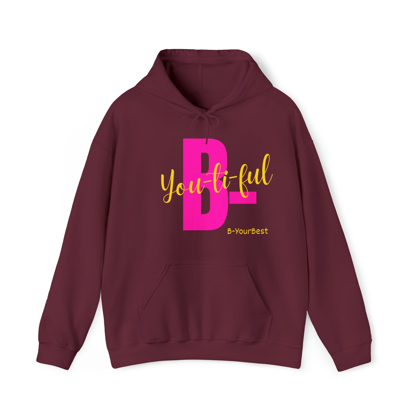 B-Youtiful Hoodie (Pink & Yellow Ltrs)