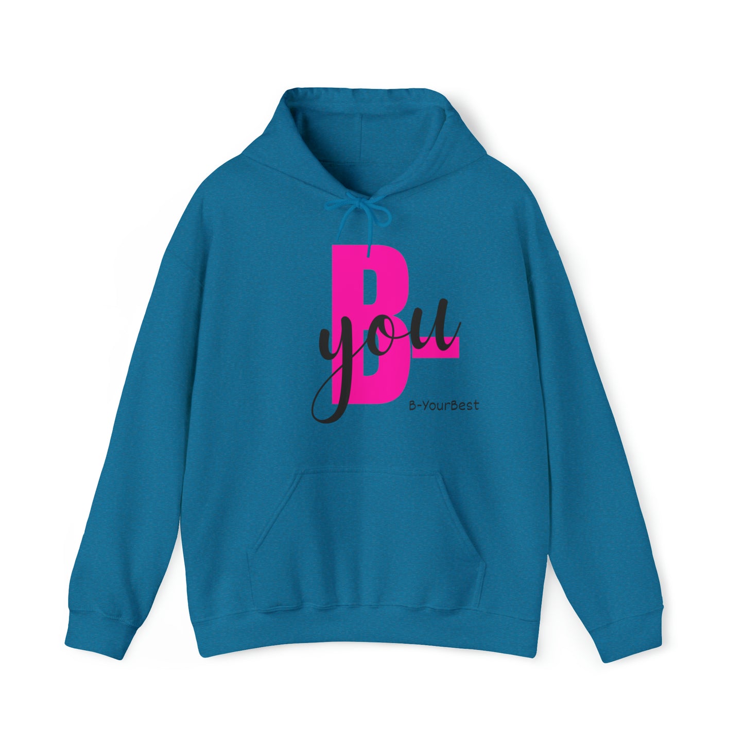 B-You Hoodie (Blk & Pink Ltrs)