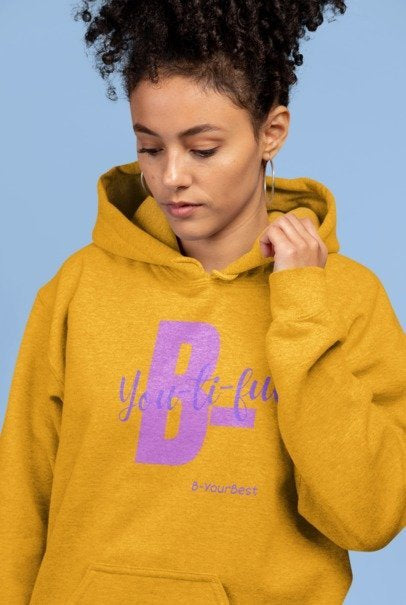 B-Youtiful Hoodie (Purple Ltrs)