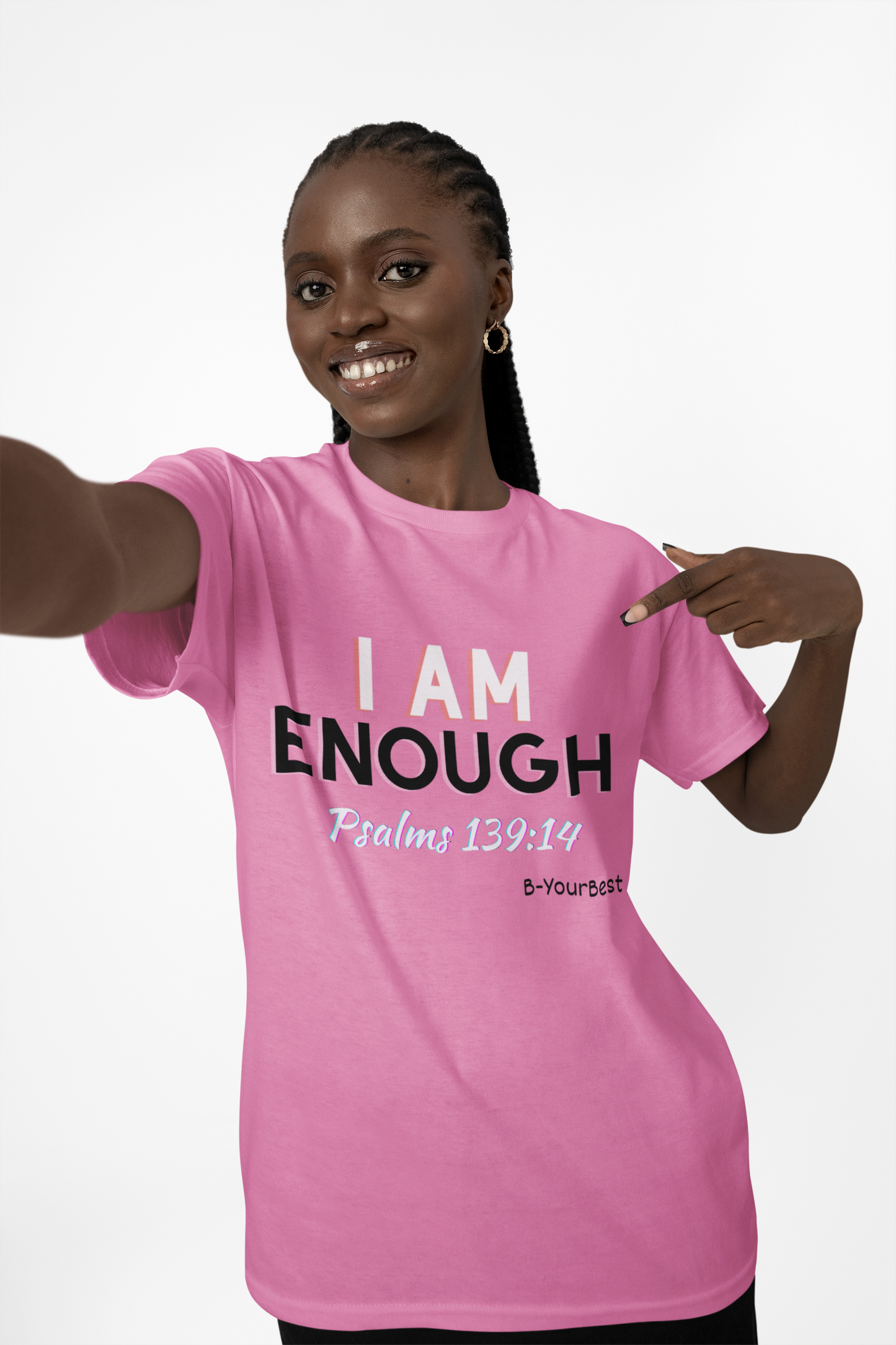 "I AM ENOUGH" Psalm 139:14 Women's Softstyle Tee