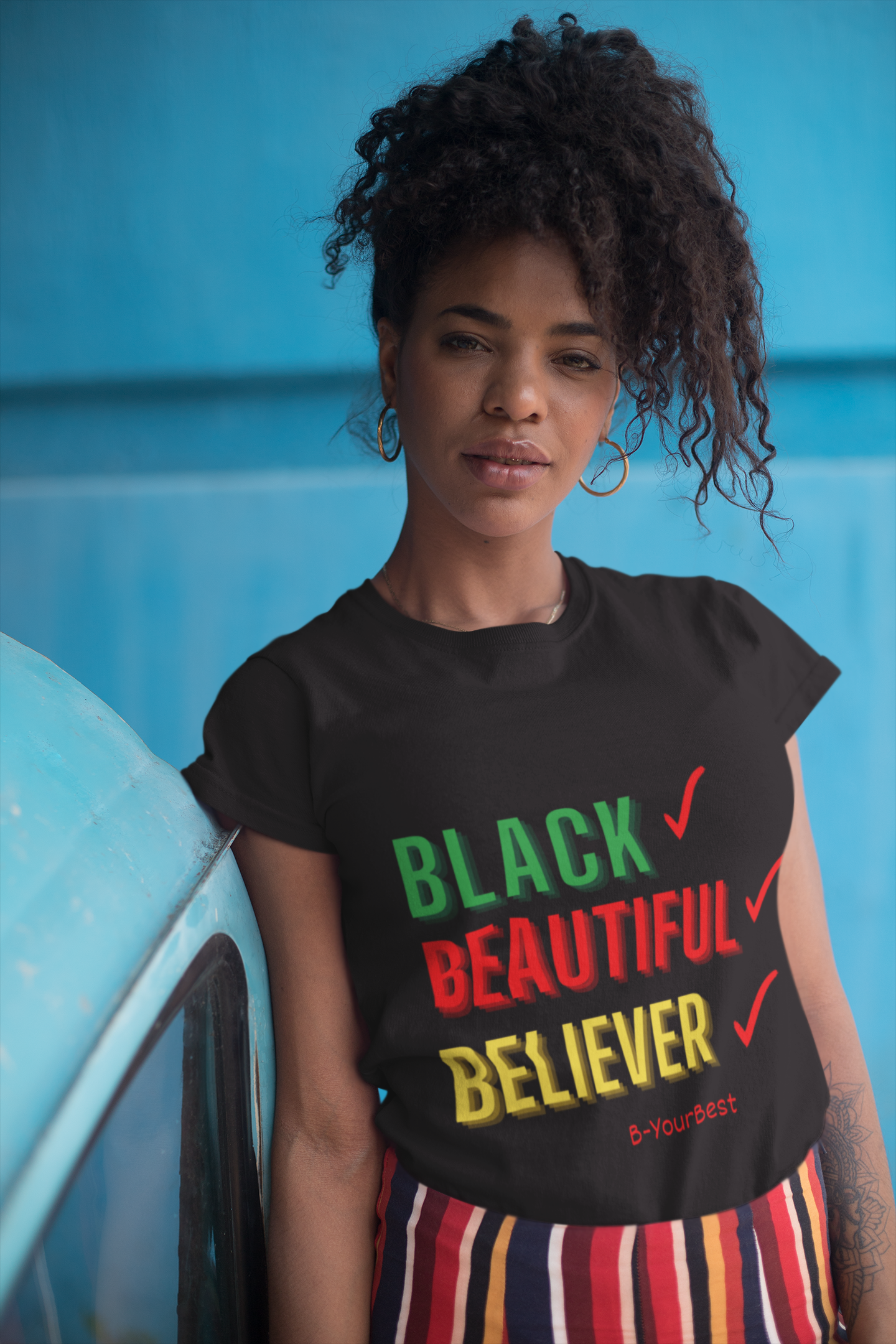 Black Beautiful Believer Women's Softstyle Tee