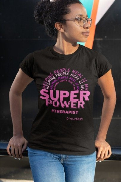 Super Power - (PINK LTRS) Tee